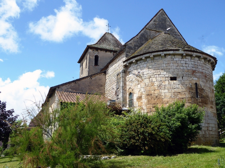 Le chevet de l'église - Sénaillac-Lauzès