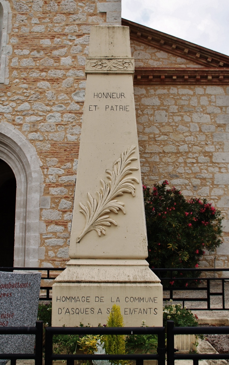 Monument-aux-Morts - Asques