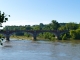 Le pont du chemin de fer passant sur la Garonne.