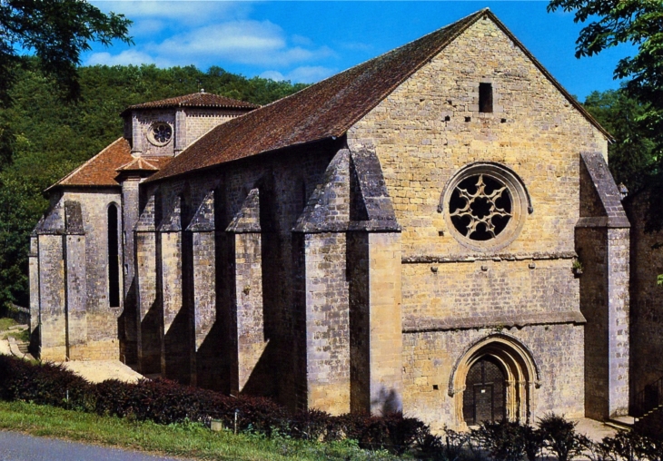 Abbaye de Beaulieu en Rouergue. L'église début XIVe siècle. (carte postale 1990). - Ginals
