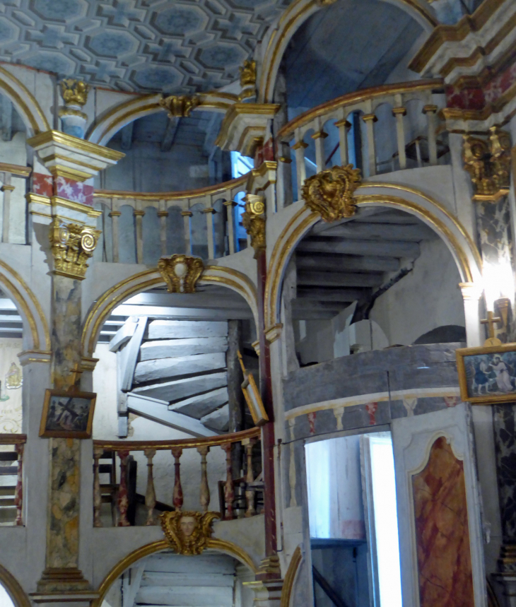 L'église baroque : les tribunes - Lachapelle