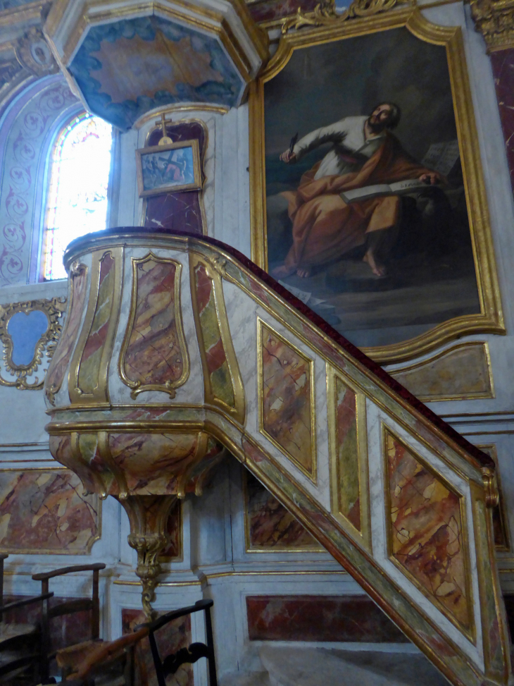 L'église baroque : la chaire - Lachapelle