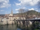 Photo suivante de Saint-Antonin-Noble-Val la ville vue de l'autre rive de l'Aveyron