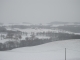 vue du village sous la neige .  photo prise de jourde haut .