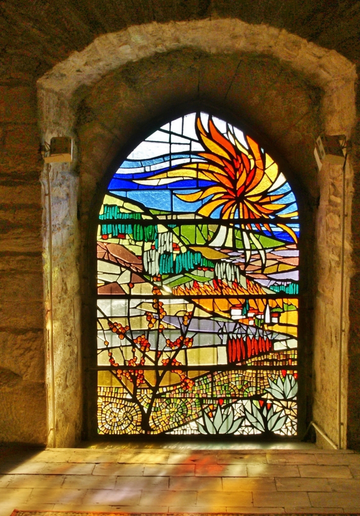 **église Notre-Dame de L'Assomption 16 Em Siècle( vitraux réalisés par le Maître Verrier François Soleille) - Valence-d'Albigeois