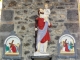 Cerfontaine (59680) église Saint Pierre, statue Saint Christophe et deux stations du chemin de croix