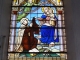Hecq (59530) église Saint-Saulve, vitrail Notre Dame du Carmel