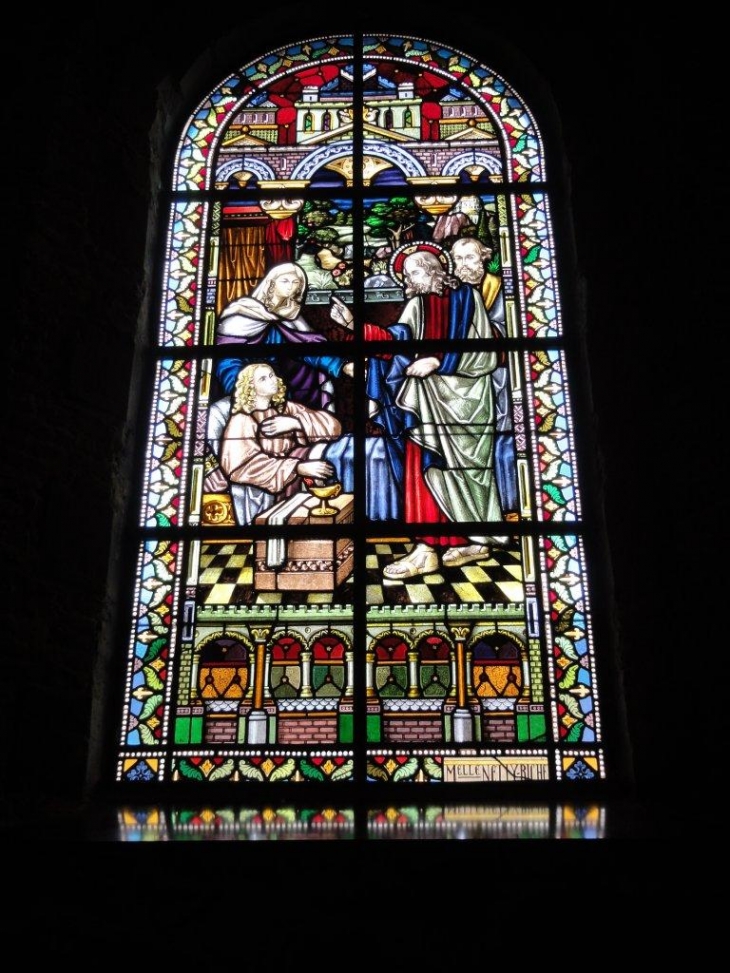Jeumont (59460) vitrail église Saint Martin: Résurrection de la fille de Jaïre