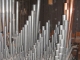 les tuyaux de notes, de l'orgue à soufflets de l'église