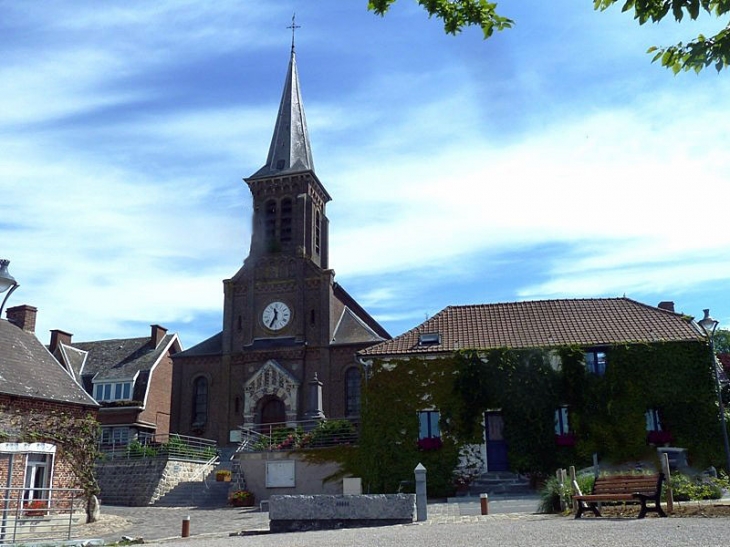 Le centre du village - Preux-au-Sart