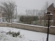 place du village sous la neige