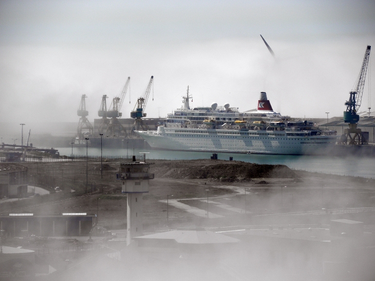Le port dans la brume - Boulogne-sur-Mer