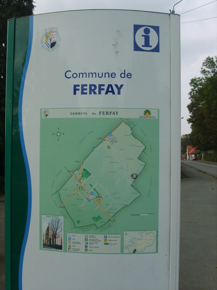 Panneau de la ville de Ferfay