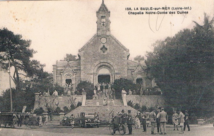 La chapelle Notre-Dame des Dunes vers 1920 - La Baule-Escoublac