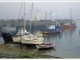 Brume matinale sur le port (carte postale de 2012)