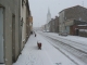 Rue d'Anjou sous la neige