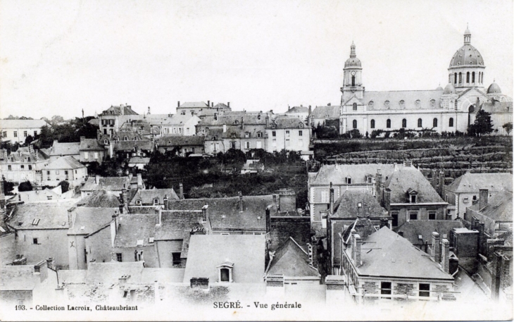 Vue générale, vers 1905 (carte postale ancienne). - Segré