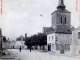 Place de l'église, vers 1903 (carte postale ancienne).