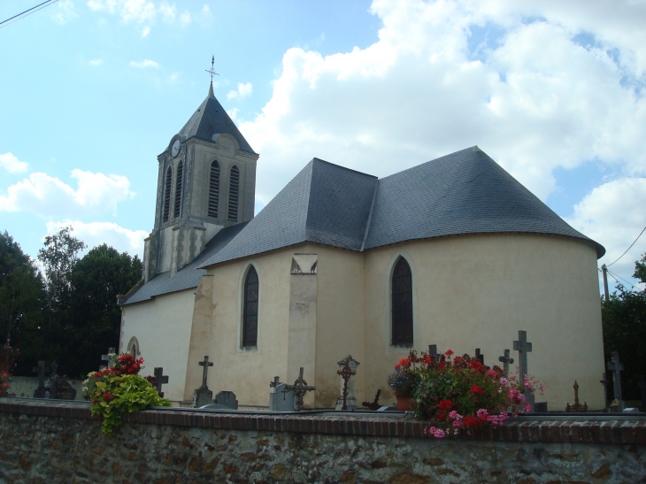 Eglise Saint-Léonard ; Bourg-Philippe. (XIXè siècle) - Chemazé