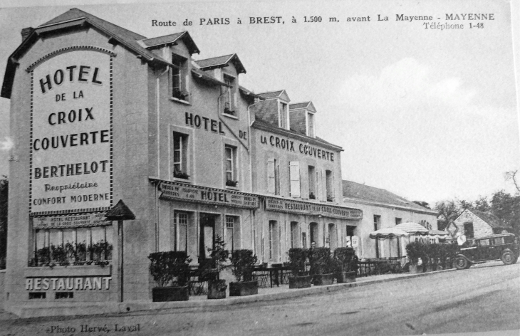 Le restaurant vers 1930. - Mayenne