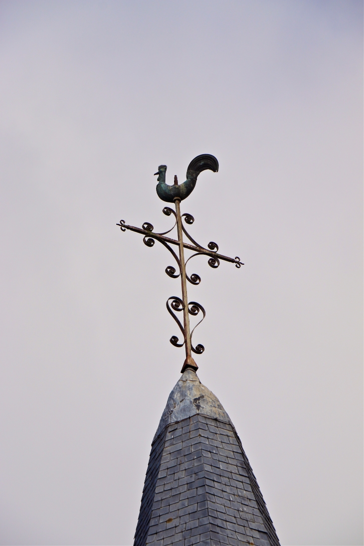 La flèche du clocher de l'église Saint Pierre - Rennes-en-Grenouilles