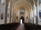 Eglise Saint Hippolyte : la nef vers le portail.