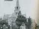 L'église de Saint-Baudelle, début XXe siècle (carte postale ancienne).
