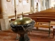 Photo suivante de Sainte-Suzanne Eglise Sainte Suzanne : les fonts baptismaux;marbre et cuivre, du XVIIe siècle