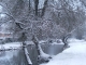 Petit bras du Loir à la Pléiade sous la neige