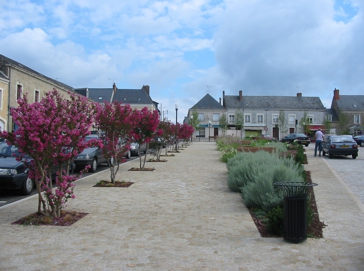 Place de la république - Malicorne-sur-Sarthe