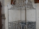 Joli baptistére ouvragée en metal, église  de La Jonchère ND 