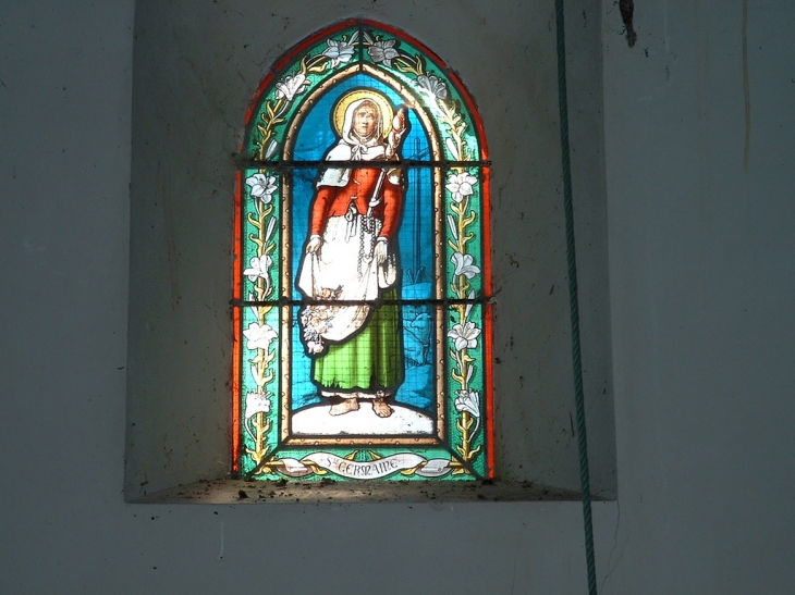 Ste Germaine vitrail à la Brossardière - La Tardière