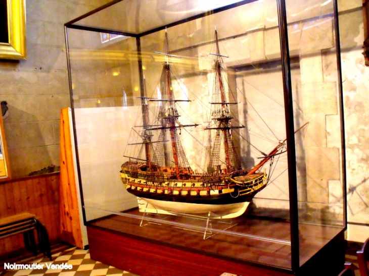 Maquette d'une fregatte 1802 - Noirmoutier-en-l'Île