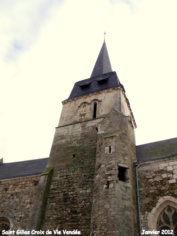 Eglise de Saint Gilles clocher du XIe siècle - Saint-Gilles-Croix-de-Vie