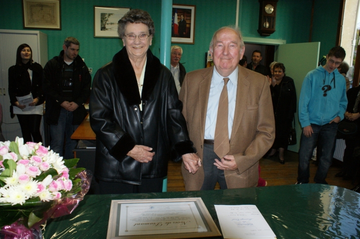 60 ans de mariages pour Jacques et Gisèle MAQUIN le 5 novembre 2009 à Osly Courtil - Osly-Courtil