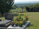 cimetière avec vue sur la vallée