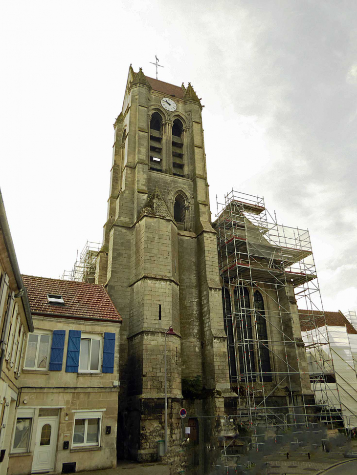 L'église en rénovation - Villers-Saint-Paul