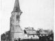 L'église après le bombardement, vers 1916 (carte postale ancienne).