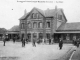 Vers 1910, la gare (carte postale ancienne).