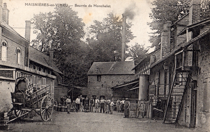 Laiterie de Monchelet vers 1914 - Maisnières
