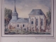dessin d'après nature de l'église 1858