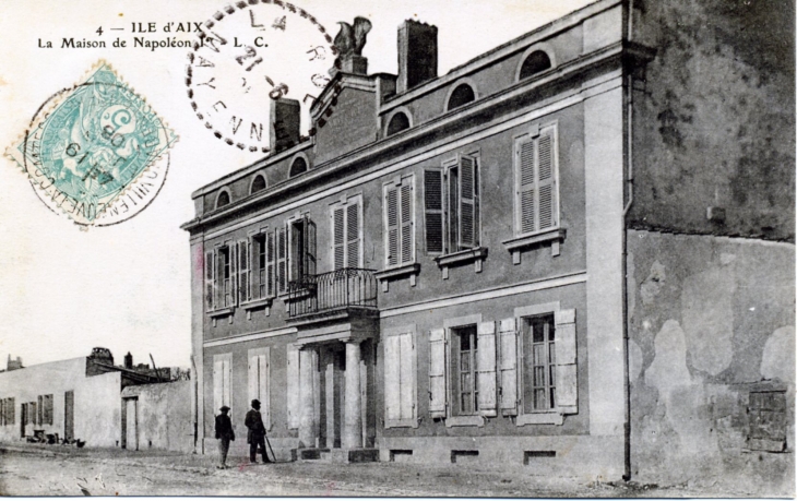 La Maison de Napoléon 1er, vers 1906 (carte postale ancienne). - Île-d'Aix