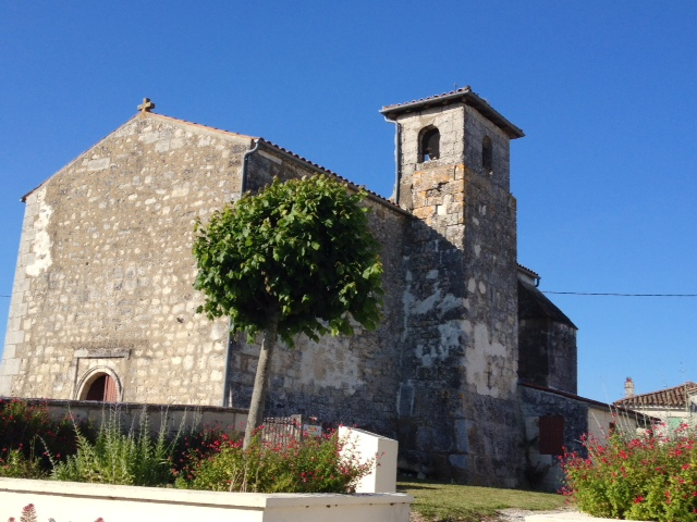 L'église XII/XIVème. - Saint-Romain-sur-Gironde