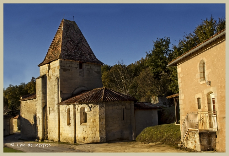 Le bourg et l'église - Saint-Avit