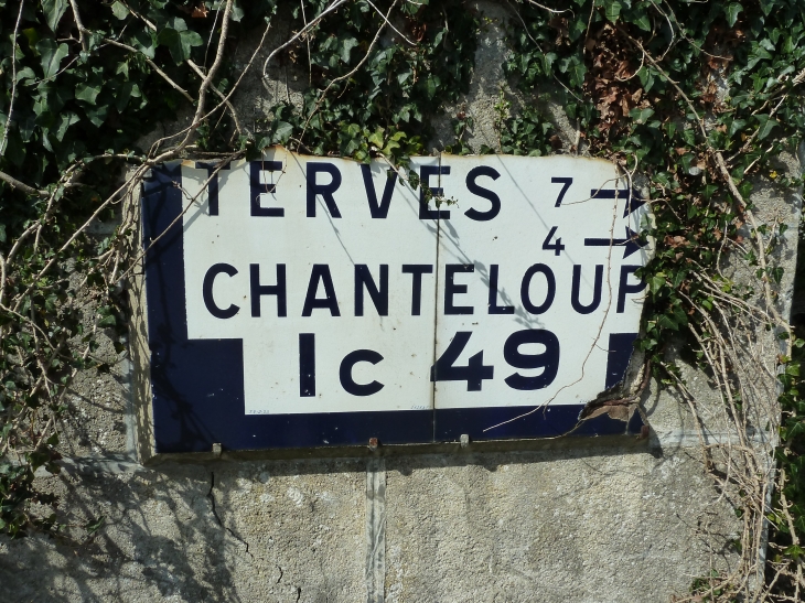 Plaque Michelin ancienne (1931) - Chanteloup