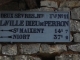 Plaque de cocher RN 11 à La Villedieu