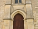 Le portail de l'église Saint Vincent.