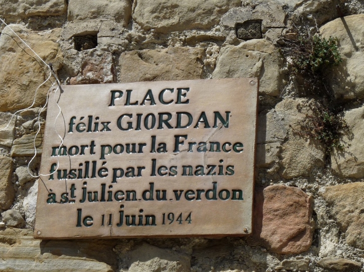 Place Felix Giordan - Coaraze