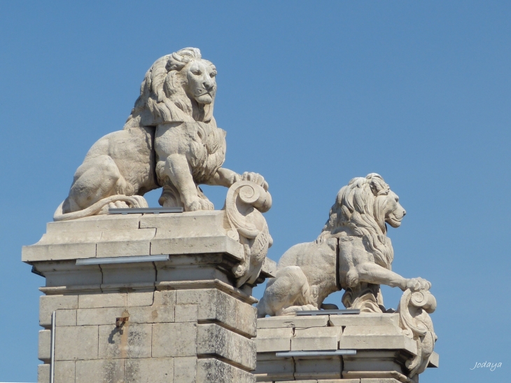 Arles. Pont aux Lions rive gauche. 