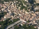 vue aérienne du village de Boulbon